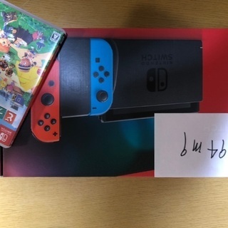15時半で締め切り限定新型Switch未使用ネオンカラー＋あつ森ソフト中古セット　スイッチ　あつまれどうぶつの森