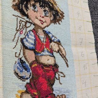 6/21までに! ヨーロッパ式刺繍絵タペストリー: At the River