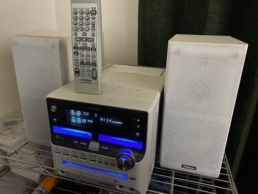 完動品！美品！Victor UX-500 CD 2MD テープ AUX ラジオ