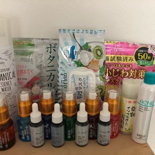 炭酸化粧水、パック、美容液、