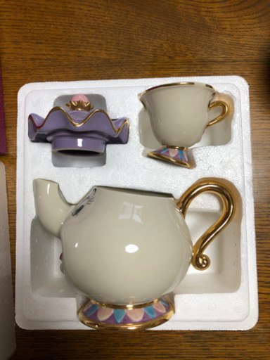 ③ 美女と野獣 ポット夫人 チップ ティーカップ ディズニー ★販売終了正規品★