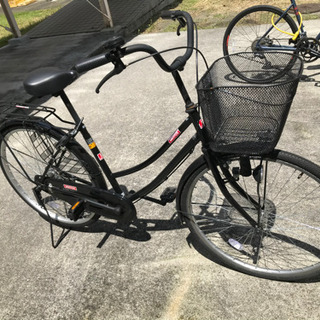 27インチ　黒自転車