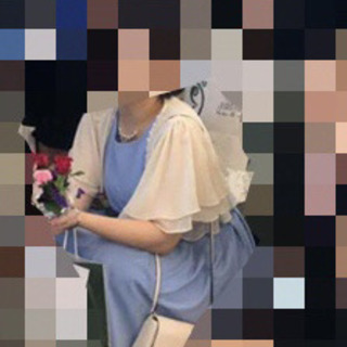 ブルー　ドレスワンピースの画像