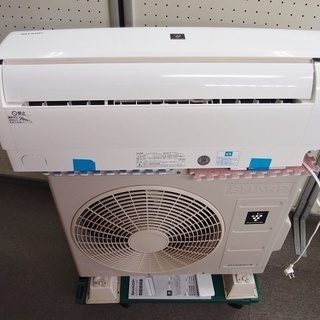 中古品　2016年製　SHARP　ルームエアコン　室内機　AC-F22AW室外機 AU-F22AWY　リモコン有り