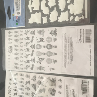 値下げくまのプーさん　シール3点セットの画像