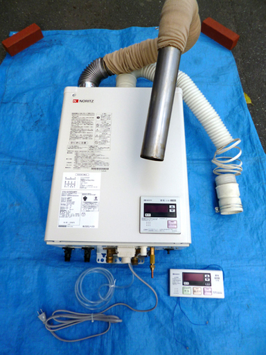 【自社配送は札幌市内限定】NORITZ/ノーリツ 石油給湯器付ふろがま OTQ-G4702SAWFF オート 浴室リモコン付き 2014年製 中古【USED】