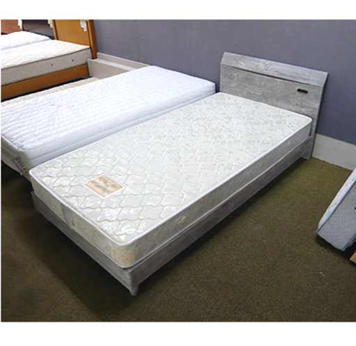 札幌【フレンチカントリー シングルベッド】フレンチシャビー風 分解＆組立てかんたん シンプル シングルベット 本郷通店