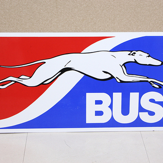 USA　ビンテージ　ホーローサイン　グレイハウンド Greyhound BUS 琺瑯 看板 アンティーク カフェ 喫茶店(R1957kxY)