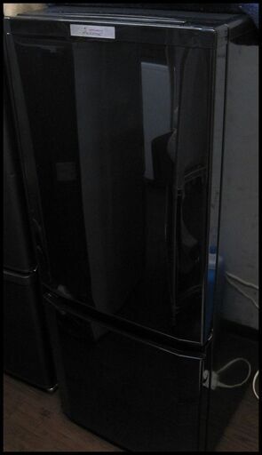 新生活！24200円 三菱 2ドア冷蔵庫 146L ブラック MR-P15C 2018年製