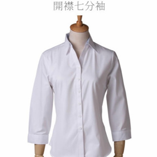 終了★七分袖開襟シャツ☆チェスピンクMサイズの画像