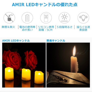 LEDキャンドルライト　18個の画像
