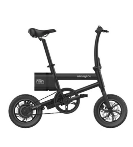 フル電動自転車 MINI モペットタイプ 12インチ 折りたたみ自転車 フル電動 アシスト走行/ペダル走行/フル電動走行