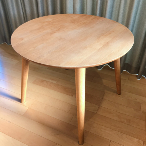 無垢　ダイニング　丸