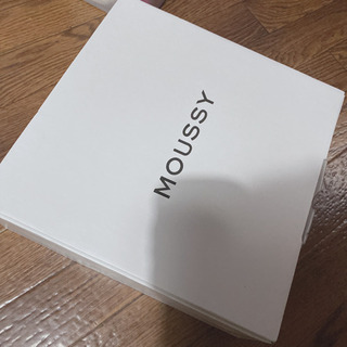 無料　明日取りにこれる方！　新品未使用箱付　moussy ミドルブーツ　ブラックの画像