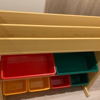 子供用　棚　本棚　カラフル