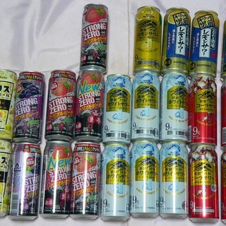 お取引中・アルコール9％のチューハイなど500ml×23本（キリ...