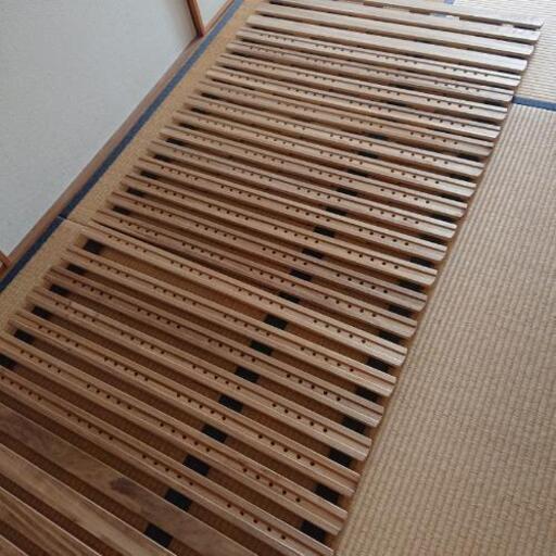 商談中:布団用すのこ シングル用 コンパクト 木製 ②