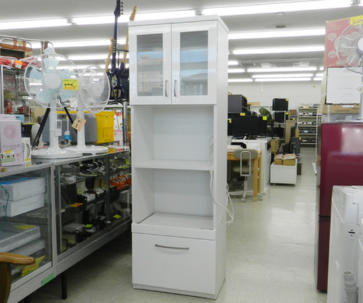 レンジボード 幅58.5cm キッチン収納 ニトリ 家電ボード ホワイト キッチンボード ☆PayPay(ペイペイ)支払い対応！ ☆札幌市 北区 屯田