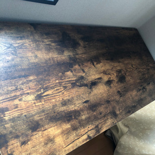 パソコンデスク　机　シック　木目の画像