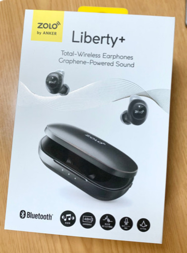 【激安】美品 完全ワイヤレスイヤホン Zolo LIBERTY+ Anker Bluetooth 最大48時間音楽再生 Siri対応 IPX5防水規格 周囲音取り込み機能搭載