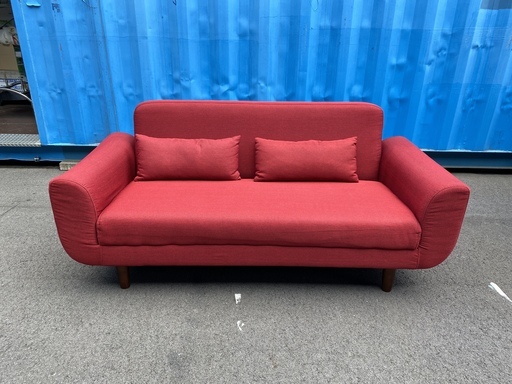 ソファ レッド 2人掛け 2.0P 格安 中古品