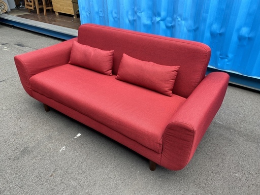 ソファ レッド 2人掛け 2.0P 格安 中古品