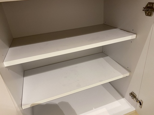東馬 キッチンボード レンジ台 白 収納棚 中古品