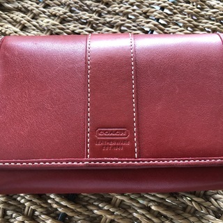 coach コーチ 折財布 赤