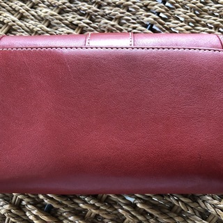 coach コーチ 折財布 赤の画像