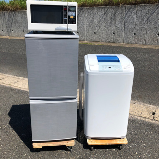 お買い得?生活家電セット⑨?✨SHARP ２ドア冷蔵庫・ハイアール5.0Kｇ洗濯機・Panasonic 電子レンジ?✨?配達設置可能✨