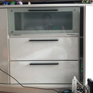 テレビ台　ホワイト　ハイタイプ