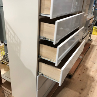 美品】鏡面仕上げ タンス スライドレール付 ホワイト チェスト