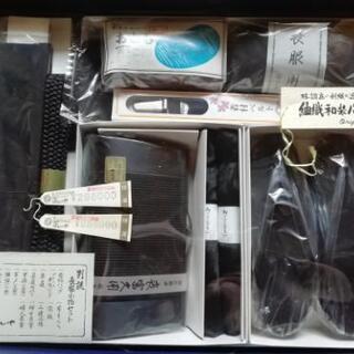 【新品未使用】夏冬喪服・夏冬長襦袢・羽織・帯・小物一式の画像