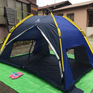 ワンタッチ テント マット付き！