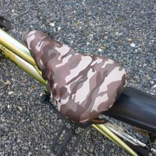自転車　22インチ　サドル布ボロボロの画像