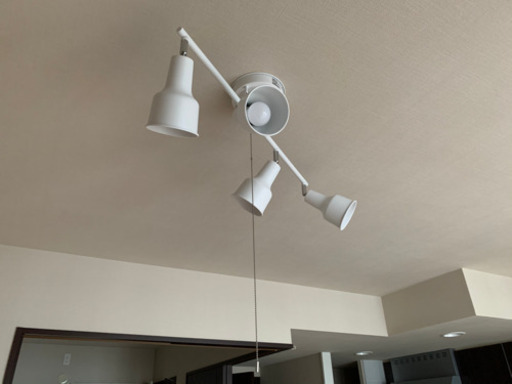 4灯シーリングスポット白　LED対応　おまけ電球8個付き