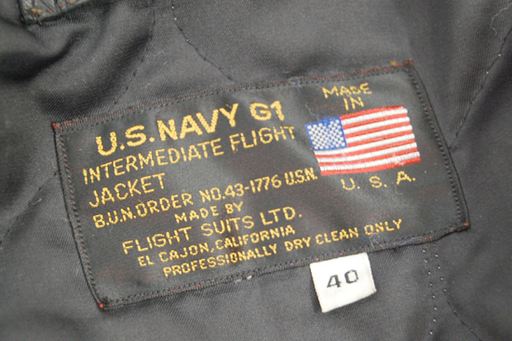 復刻 G1 フライトジャケット 40 Lサイズ相当 ブラック USA製 FLIGHT SUITS レザー 米軍☆ PayPay(ペイペ