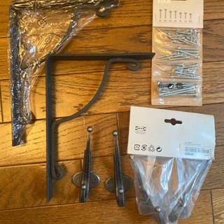 今週木曜日まで限定✳️IKEA アイアン調棚、フック用セット