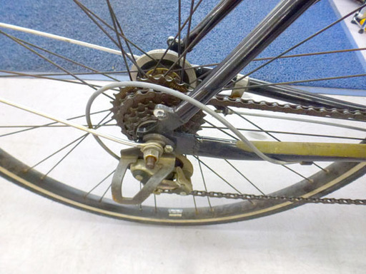 自転車 27インチ ６段切替 鍵付き Mark Rosa BRIDGESTONE ブリジストン 黒 ブラック ママチャリ