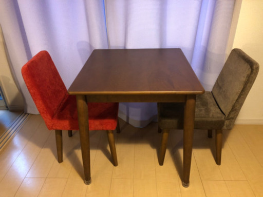 さらに値下げ！【美品】Seme 2人掛けダイニング 3点セット