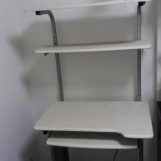 パソコンデスク 机 高さ調整可能の画像