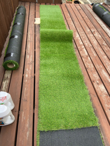【取引中】人工芝 35mm  2.6m×2m＋ザバーン