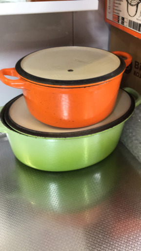 ルクルーゼの両手鍋　2点セット