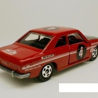 トミカギフトセット むかしのじどうしゃセットより 日産 ブルーバードSSSクーペ モンテカルロラリー仕様車の画像