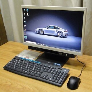 特価 富士通一体型PC（20インチワイド）Win10 pro Office 2019 pro 搭載 Core i3 メモリー4GB SSD 120GB ワイヤレスキーボード付（新品）マウス付（新品）の画像