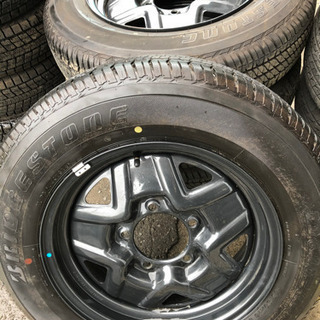 値下げ✨ジムニー用ホイール付きバリ山ラジアル✨の画像