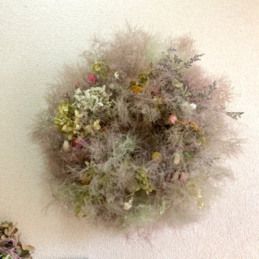 受注制作LLサイズスモークツリーのナチュラルリース