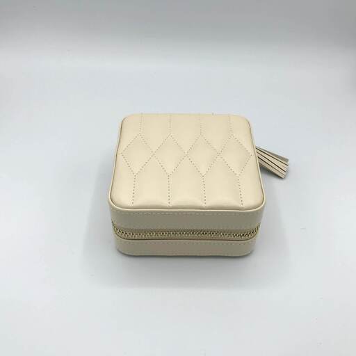 【国内正規品】WOLF Caroline レザージュエリーポーチ(アイボリー)