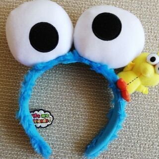 【美品】USJ　クッキーモンスター　カチューシャ