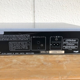 値下げしました　中古　動作確認済み　ビクター　DVD/CD VIDEO/CD プレイヤー　XV-S100の画像